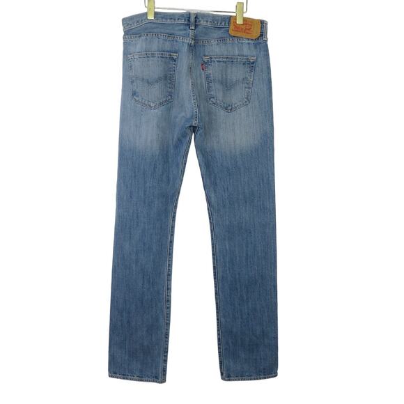 1990s Vintage Levis 501 High Rise Straight Leg Back Yoke Jeans Mom Jeans 34" - Picture 4 of 6